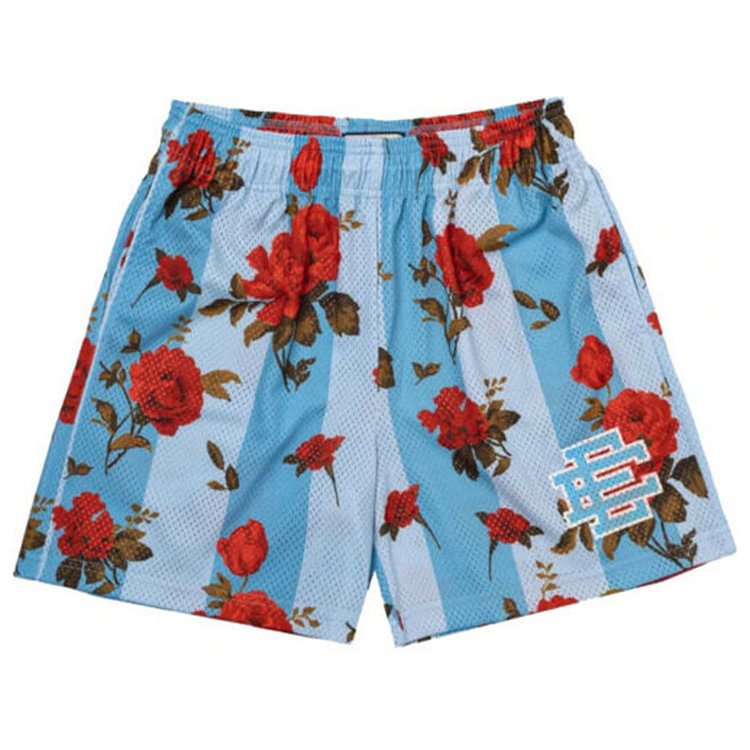 Short en maille EE Rouge Rose-Bleu