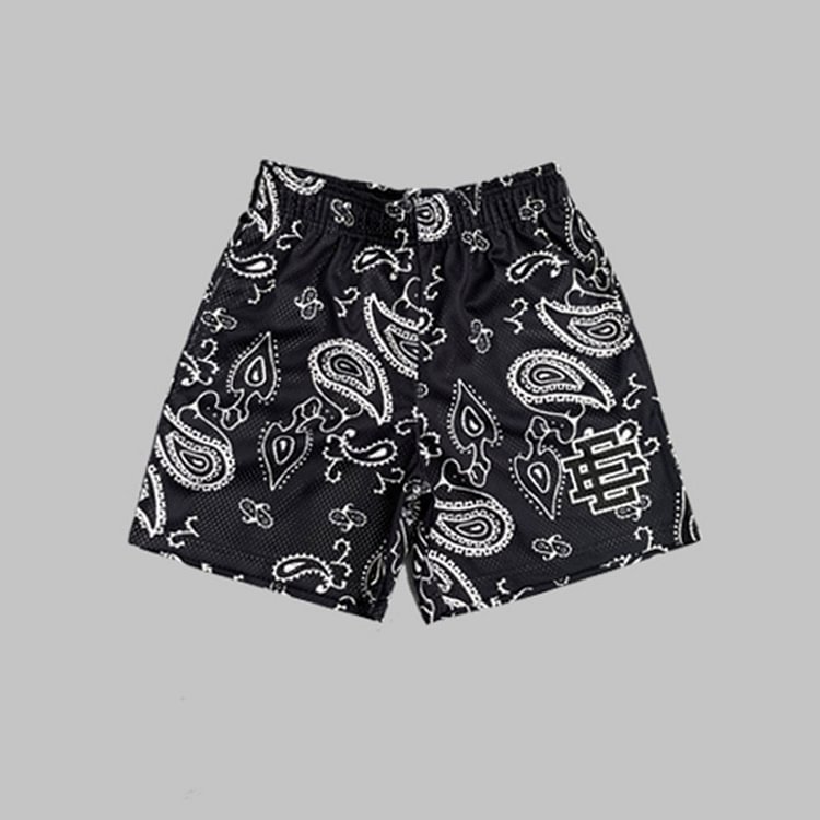 Short EE Fleurs de cajou Noir 