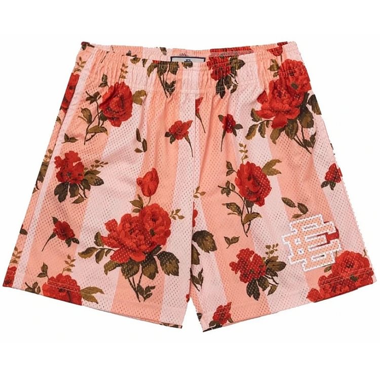 Short en maille EE Rouge Rose-Rose 